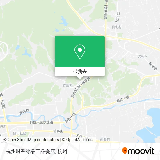杭州时香冰晶画晶瓷店地图