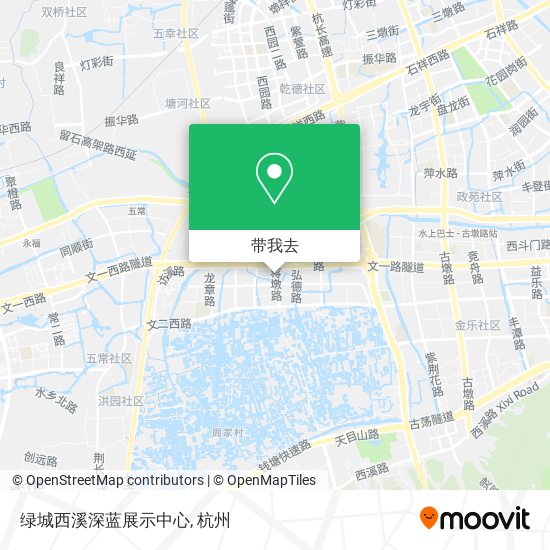 绿城西溪深蓝展示中心地图