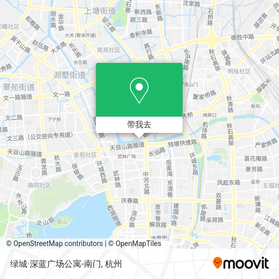 绿城·深蓝广场公寓-南门地图