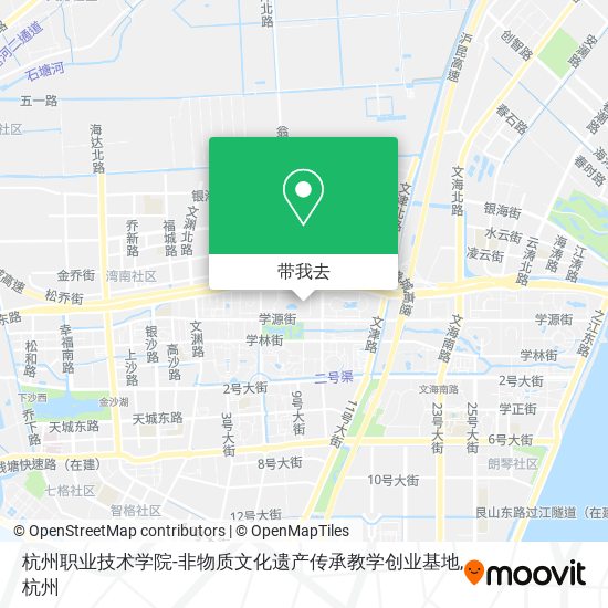 杭州职业技术学院-非物质文化遗产传承教学创业基地地图