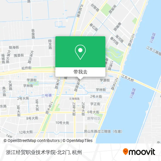 浙江经贸职业技术学院-北2门地图