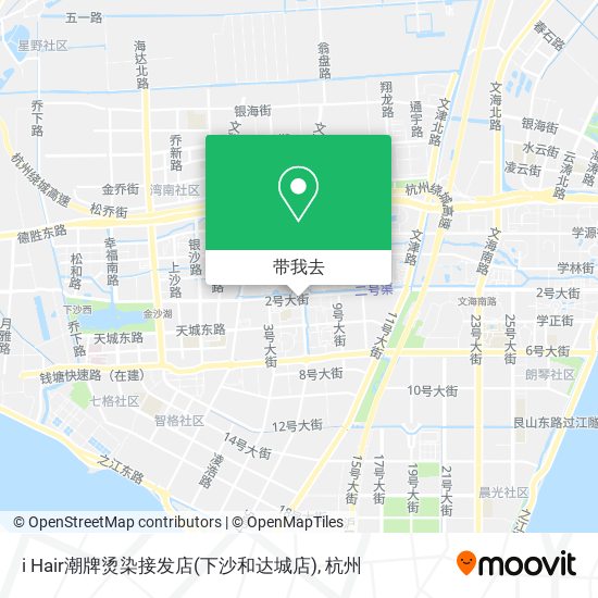 i Hair潮牌烫染接发店(下沙和达城店)地图