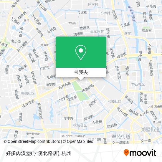 好多肉汉堡(学院北路店)地图