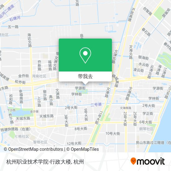 杭州职业技术学院-行政大楼地图