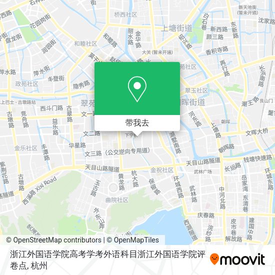 浙江外国语学院高考学考外语科目浙江外国语学院评卷点地图