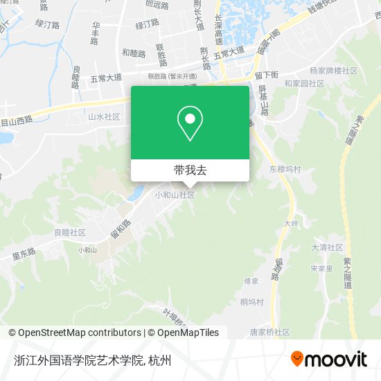 浙江外国语学院艺术学院地图