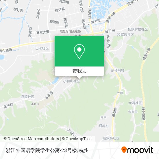 浙江外国语学院学生公寓-23号楼地图