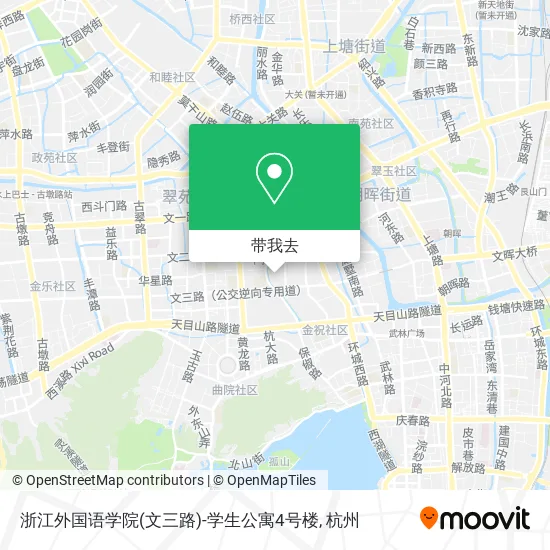 浙江外国语学院(文三路)-学生公寓4号楼地图