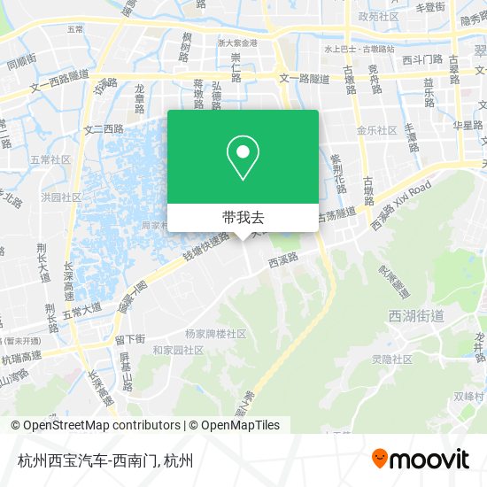 杭州西宝汽车-西南门地图