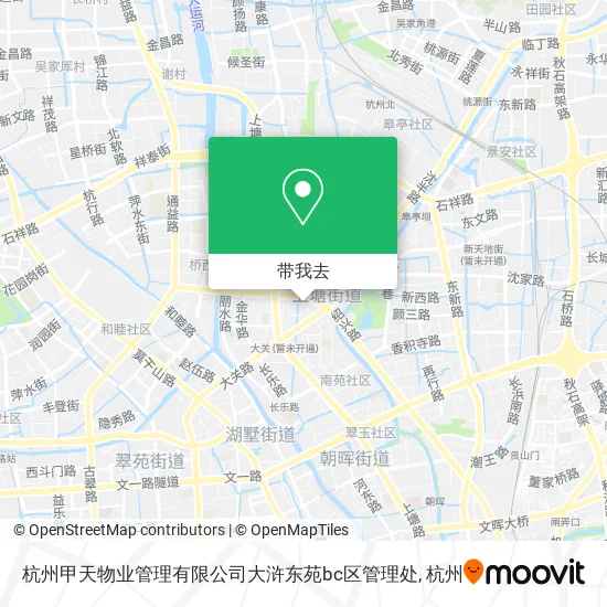 杭州甲天物业管理有限公司大浒东苑bc区管理处地图