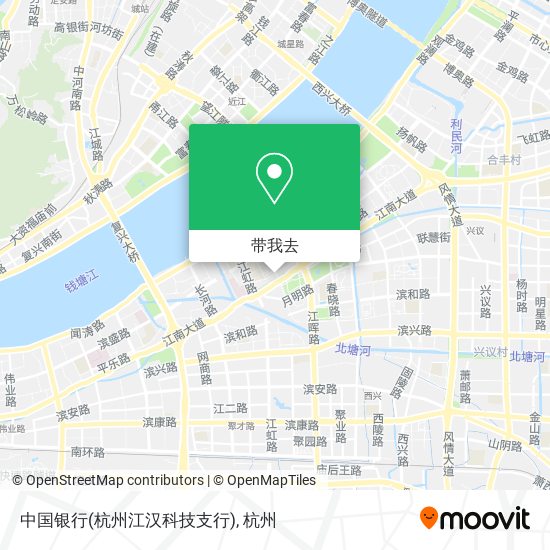 中国银行(杭州江汉科技支行)地图