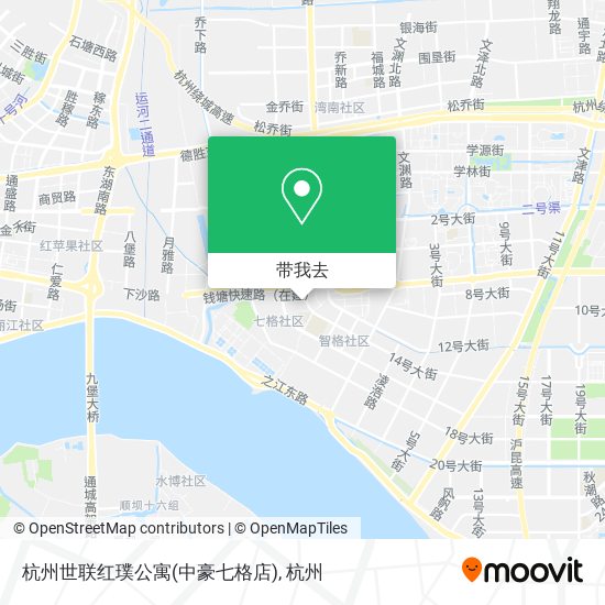 杭州世联红璞公寓(中豪七格店)地图