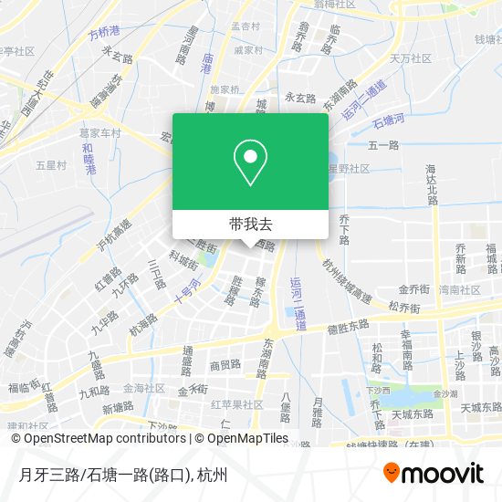 月牙三路/石塘一路(路口)地图