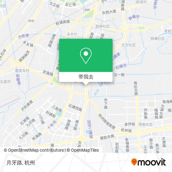 月牙路地图