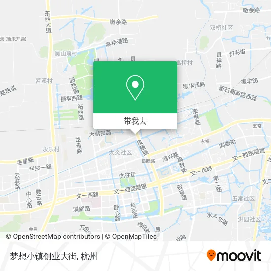 梦想小镇创业大街地图