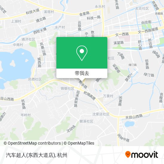 汽车超人(东西大道店)地图