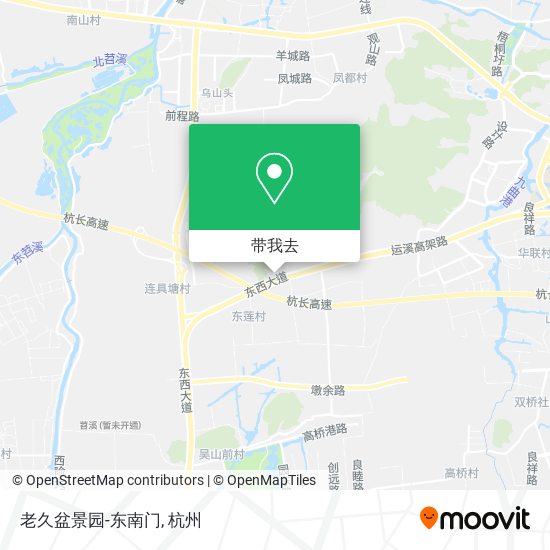 老久盆景园-东南门地图
