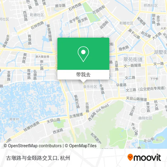 古墩路与金颐路交叉口地图