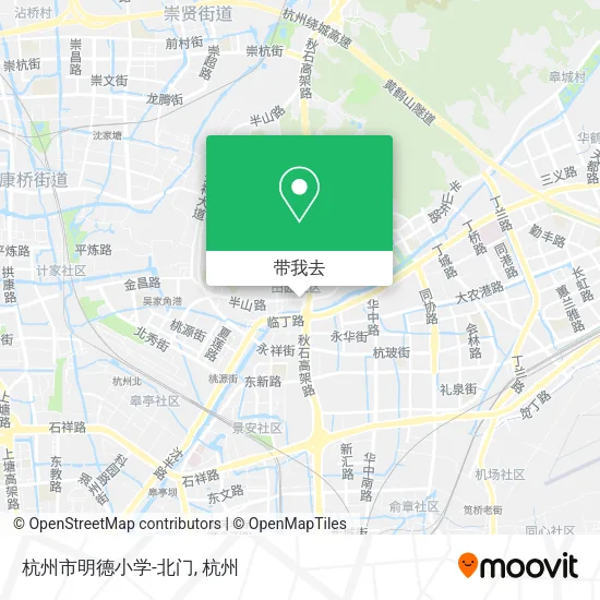 杭州市明德小学-北门地图