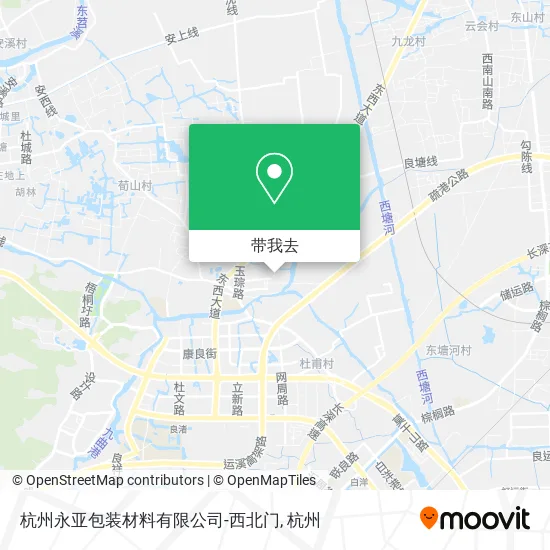 杭州永亚包装材料有限公司-西北门地图