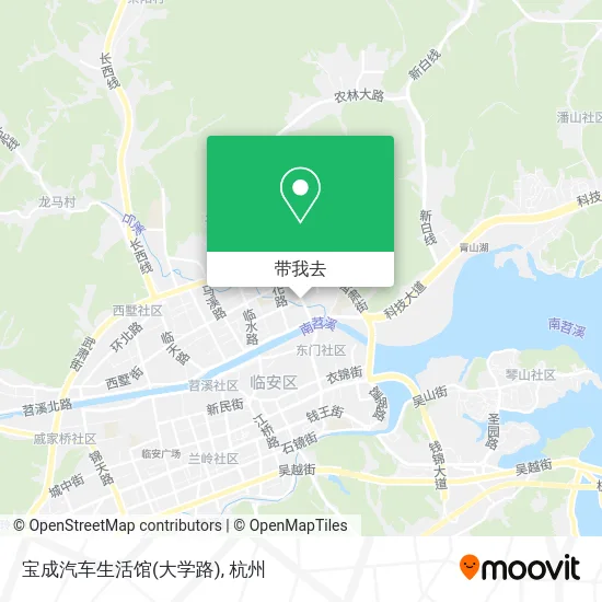宝成汽车生活馆(大学路)地图