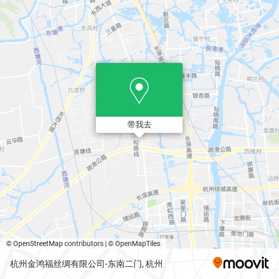 杭州金鸿福丝绸有限公司-东南二门地图