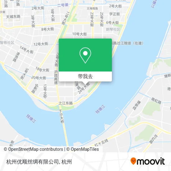 杭州优顺丝绸有限公司地图
