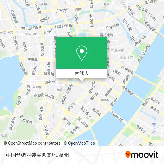 中国丝绸服装采购基地地图