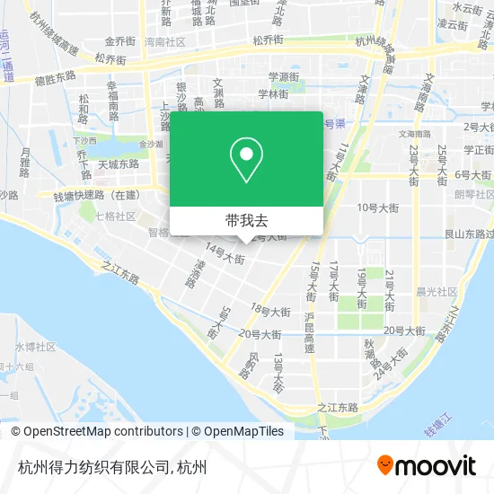 杭州得力纺织有限公司地图