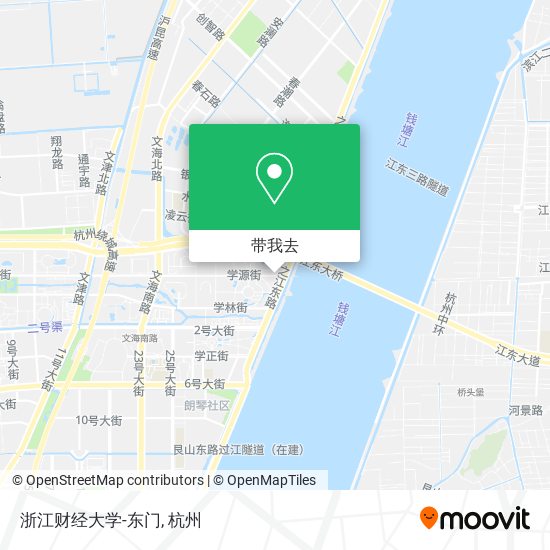 浙江财经大学-东门地图