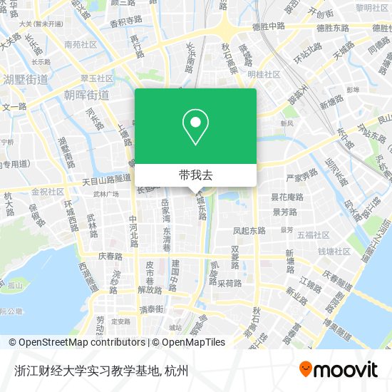 浙江财经大学实习教学基地地图