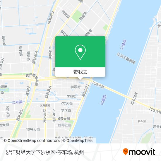 浙江财经大学下沙校区-停车场地图