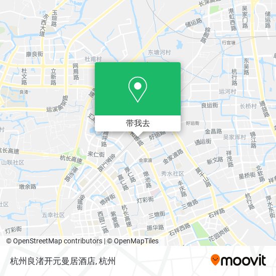杭州良渚开元曼居酒店地图