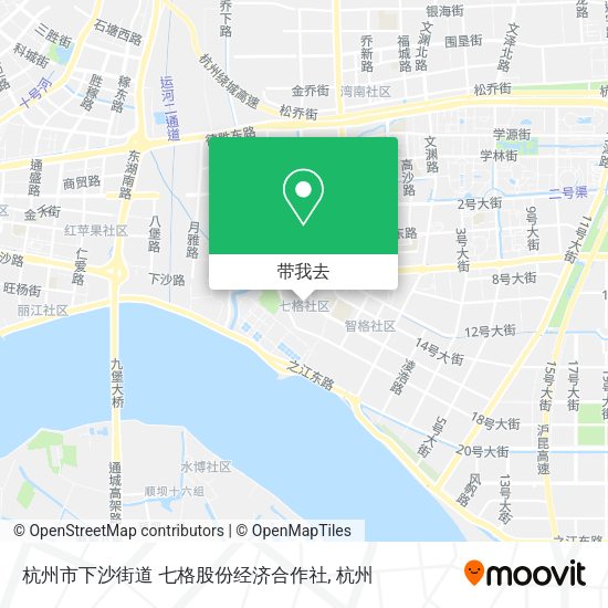 杭州市下沙街道 七格股份经济合作社地图