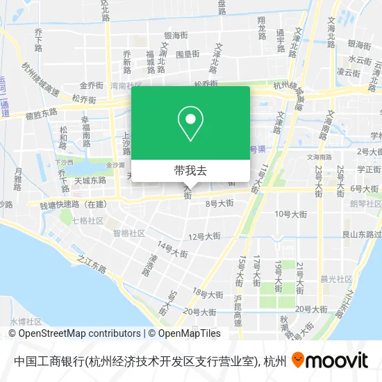 中国工商银行(杭州经济技术开发区支行营业室)地图