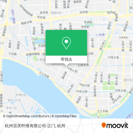 杭州百庆纤维有限公司-正门地图