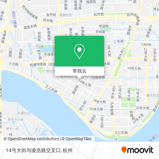 14号大街与凌浩路交叉口地图
