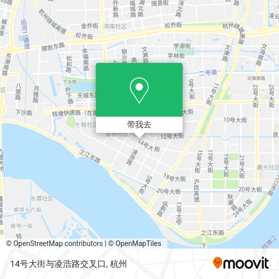 14号大街与凌浩路交叉口地图