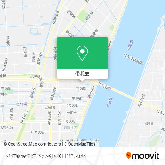浙江财经学院下沙校区-图书馆地图