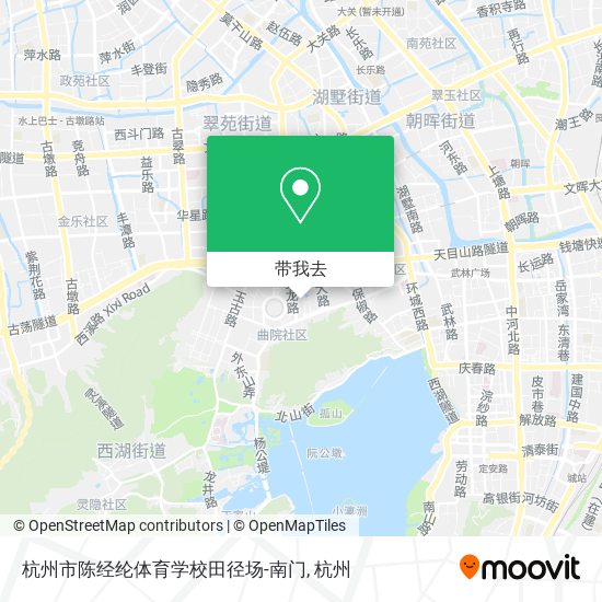 杭州市陈经纶体育学校田径场-南门地图