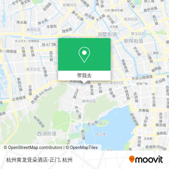 杭州黄龙亚朵酒店-正门地图