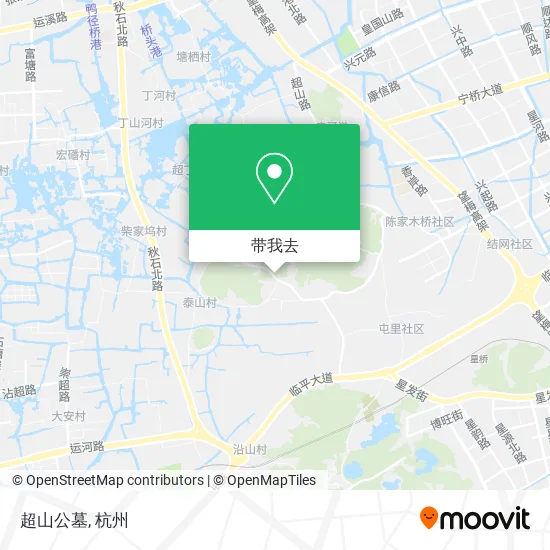 超山公墓地图