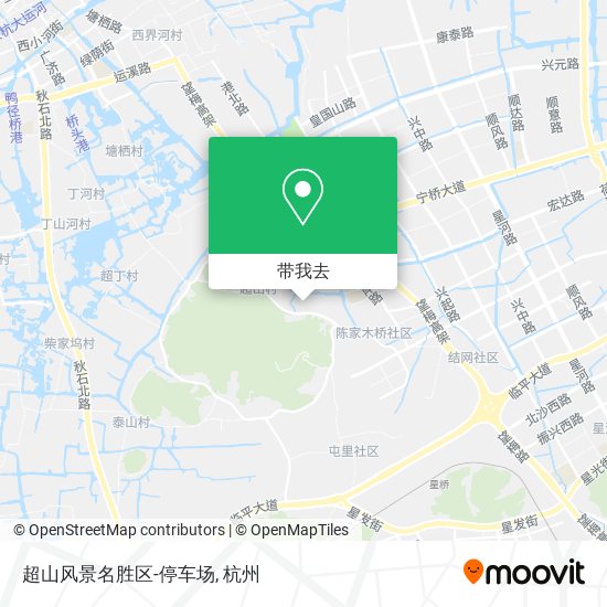 超山风景名胜区-停车场地图