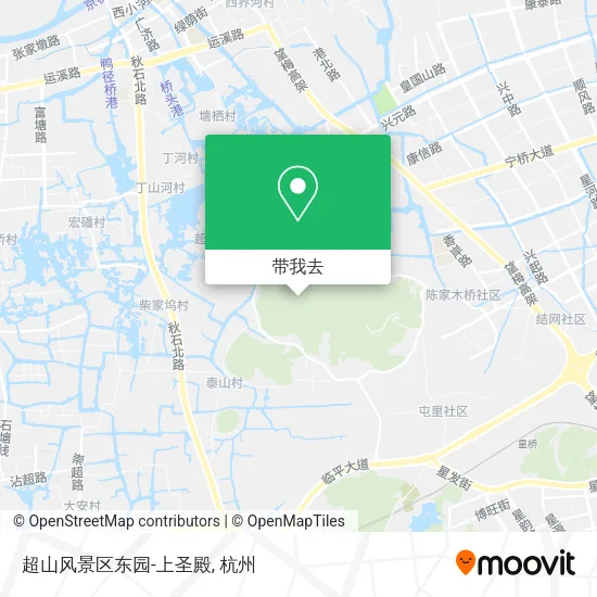 超山风景区东园-上圣殿地图