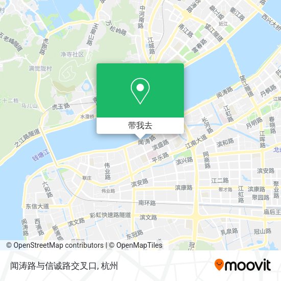闻涛路与信诚路交叉口地图