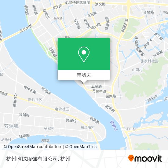 杭州唯绒服饰有限公司地图