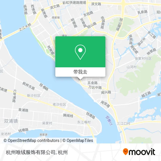 杭州唯绒服饰有限公司地图