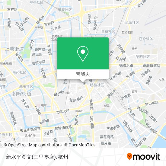 新水平图文(三里亭店)地图