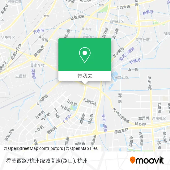 乔莫西路/杭州绕城高速(路口)地图