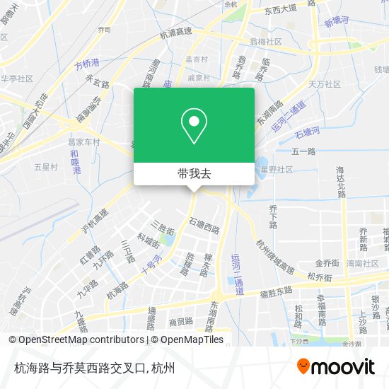 杭海路与乔莫西路交叉口地图